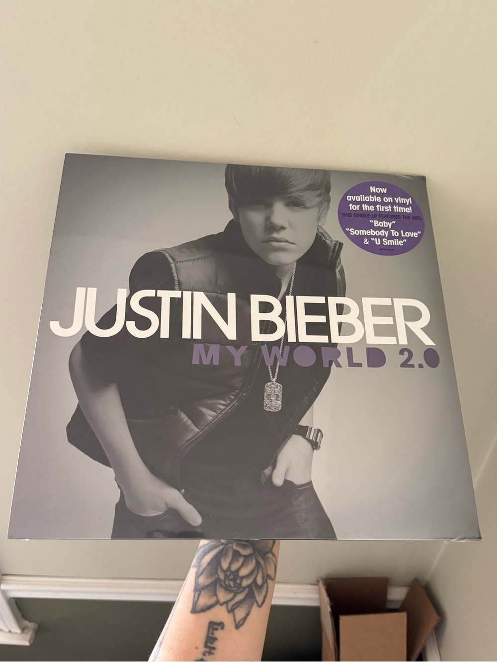 Justin Bieber Vinyl Album- New, sealed.